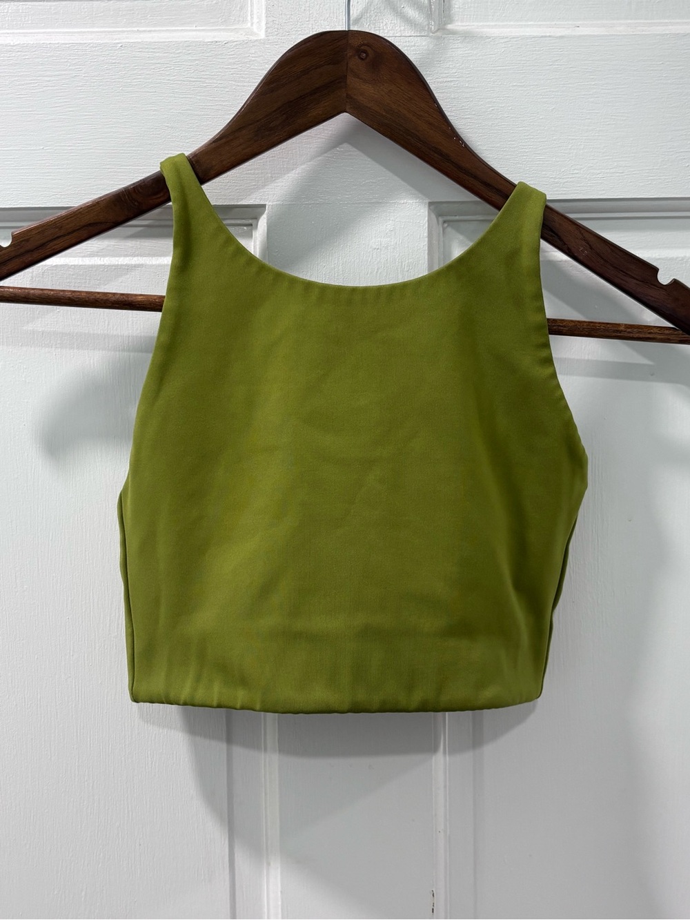 Girlfriend Collective Women’s Topanga Cross Back Sports Bra Size Small Ivy Green